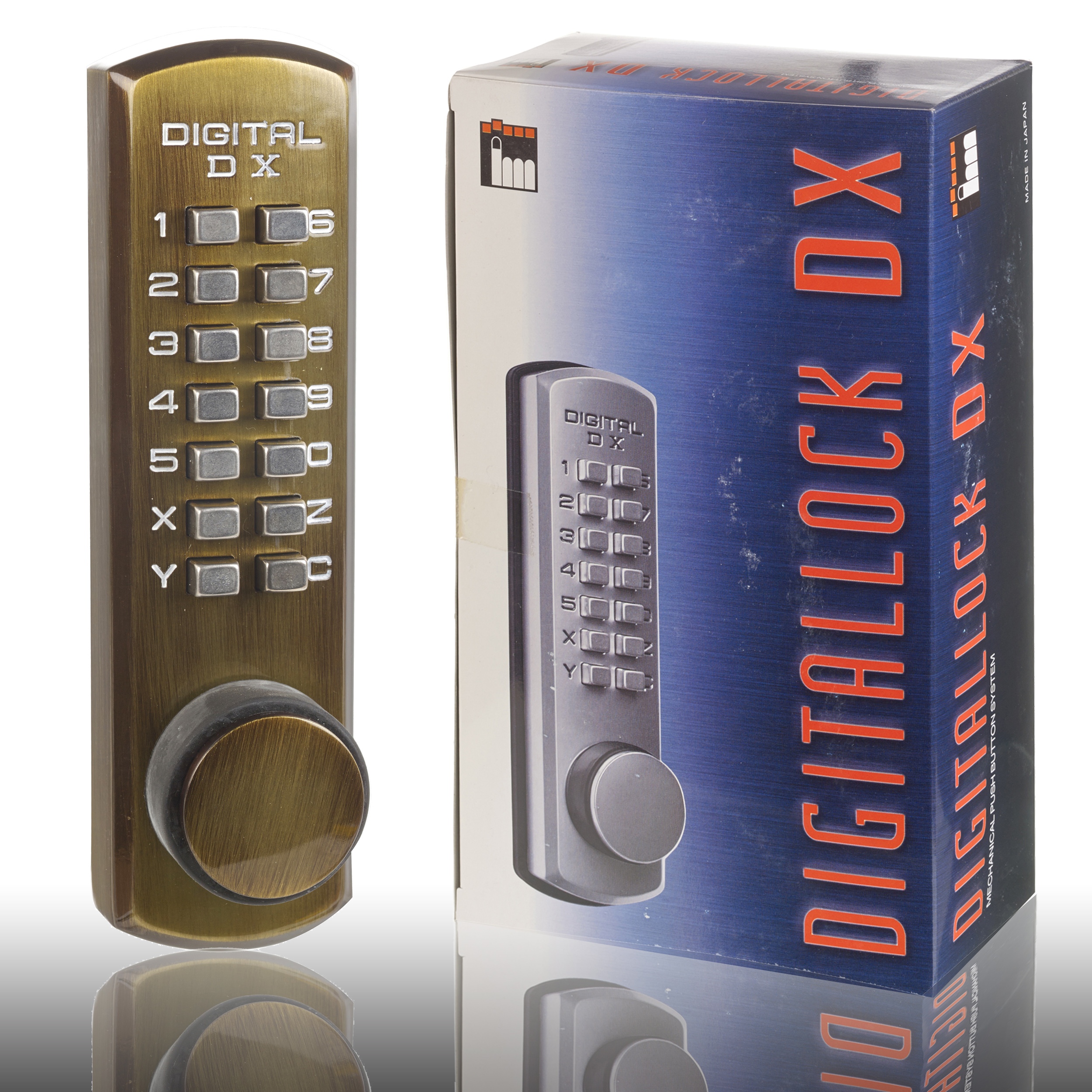 LOCKEY Keyless Combination Number Code Key Pad Door Bolt Lock PIN Home