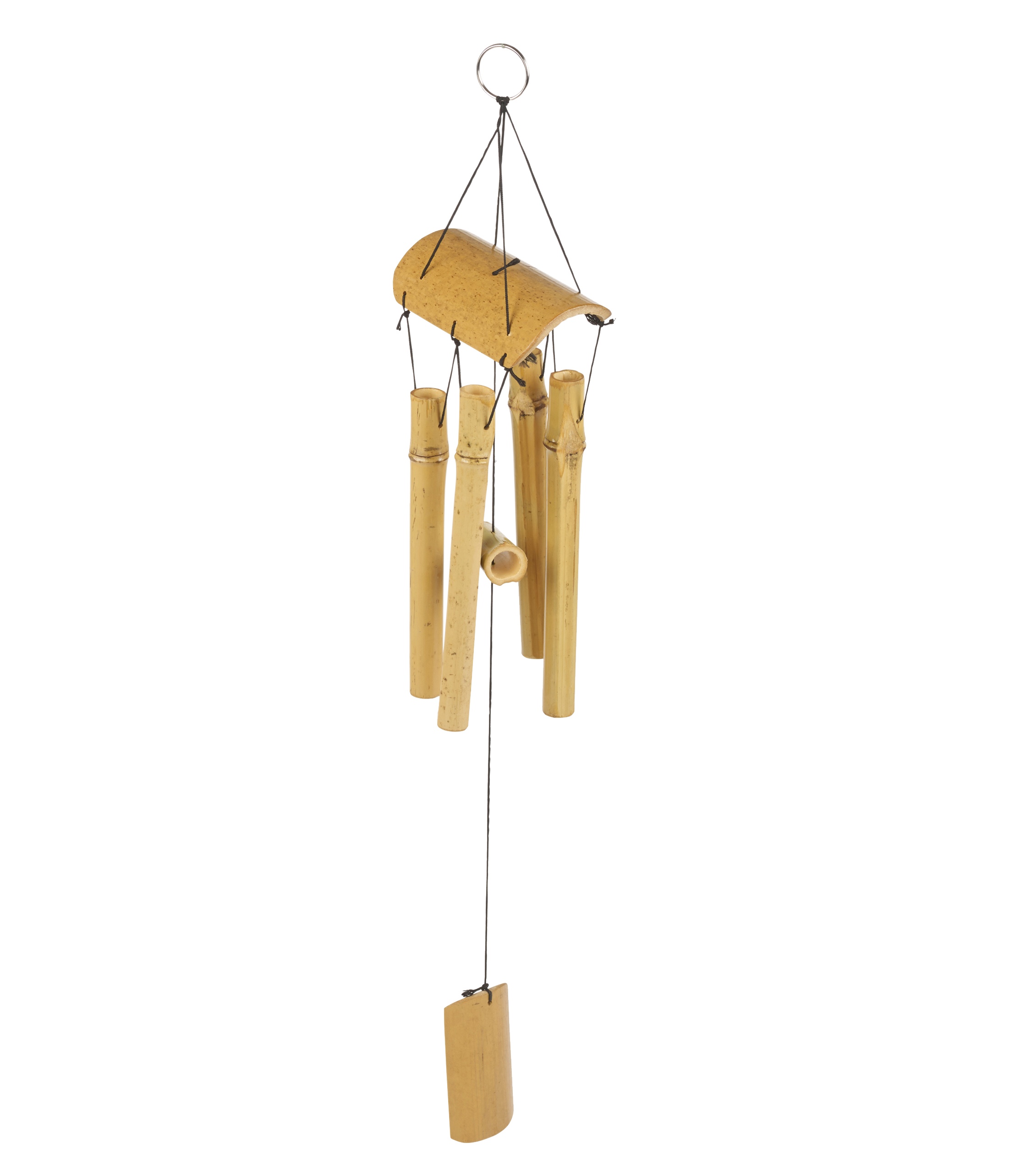 Natural Bamboo Wind Chime Garden Hanging Mobile Decoration 60cm Pipes