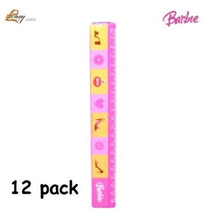Barbie 20cm Ruler - 12Pk