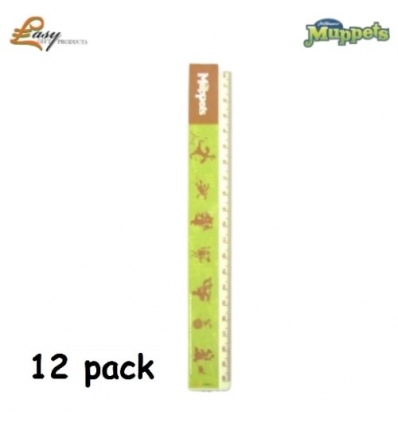 Muppet 20cm Ruler - 12Pk