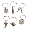 L'Objet & Le Vin Set of 6 Wine Glass Charms [LL2311NI]