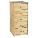 York Solid Pine 5 Draw Chest [304504]