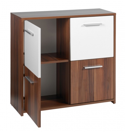 Crispi 4 Door Chest Walnut/White [17200130]