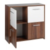 Crispi 4 Door Chest Walnut/White [17200130]