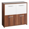 Crispi 4 Door Chest Walnut/White [17200130]