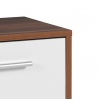 Crispi 4 Door Chest Walnut/White [17200130]