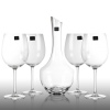 Royal Worcester Decanter & 4 Red Wine Glasses