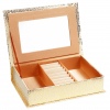Leather Jewelery Case with Mirror - Gold