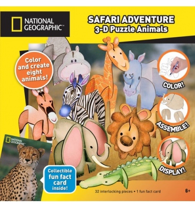 National Geographic 3D Puzzle Animals Safari Adventure [68974]