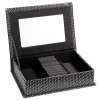 Small Black Diamond Effect Jewellery Box [029873 - Art No. 330714]