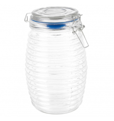 1.5L Ringed Glass Storage Jar [533278]