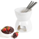 Ceramic White Fondue Set [474163]