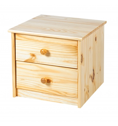 York Night Stand 2 Draws Pine [304207]