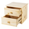 York Night Stand 2 Draws Pine [304207]