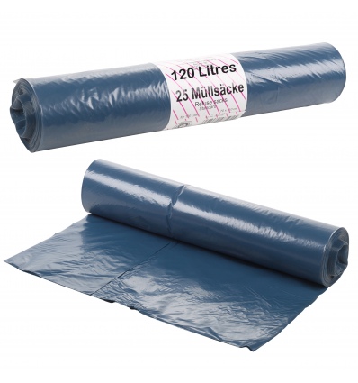 25pc 120L Garbage Bag Rolls