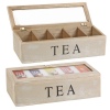 Wooden Tea Box White Washed [581501]