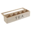 Wooden Tea Box White Washed [581501]