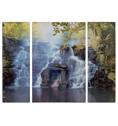 Waterfall Triptych Canvas [104937]