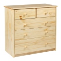 York 5 Draw Chest 3+2 Pine [304603]