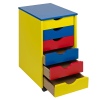 Ronny Kids Multicolored 6 Draw Unit on Casters [11209]