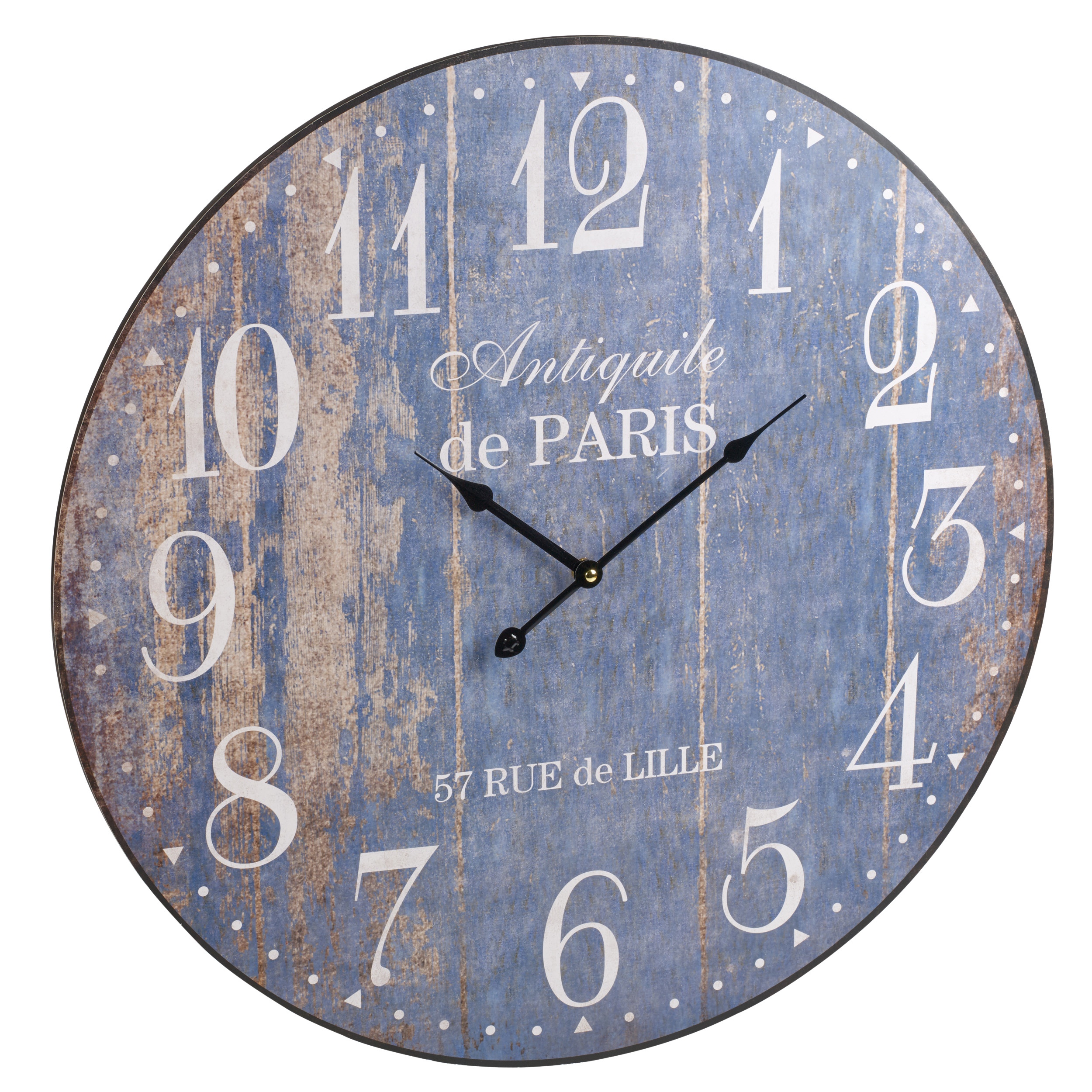 60cm Extra Large Round Wooden Wall Clock Vintage Retro Antique