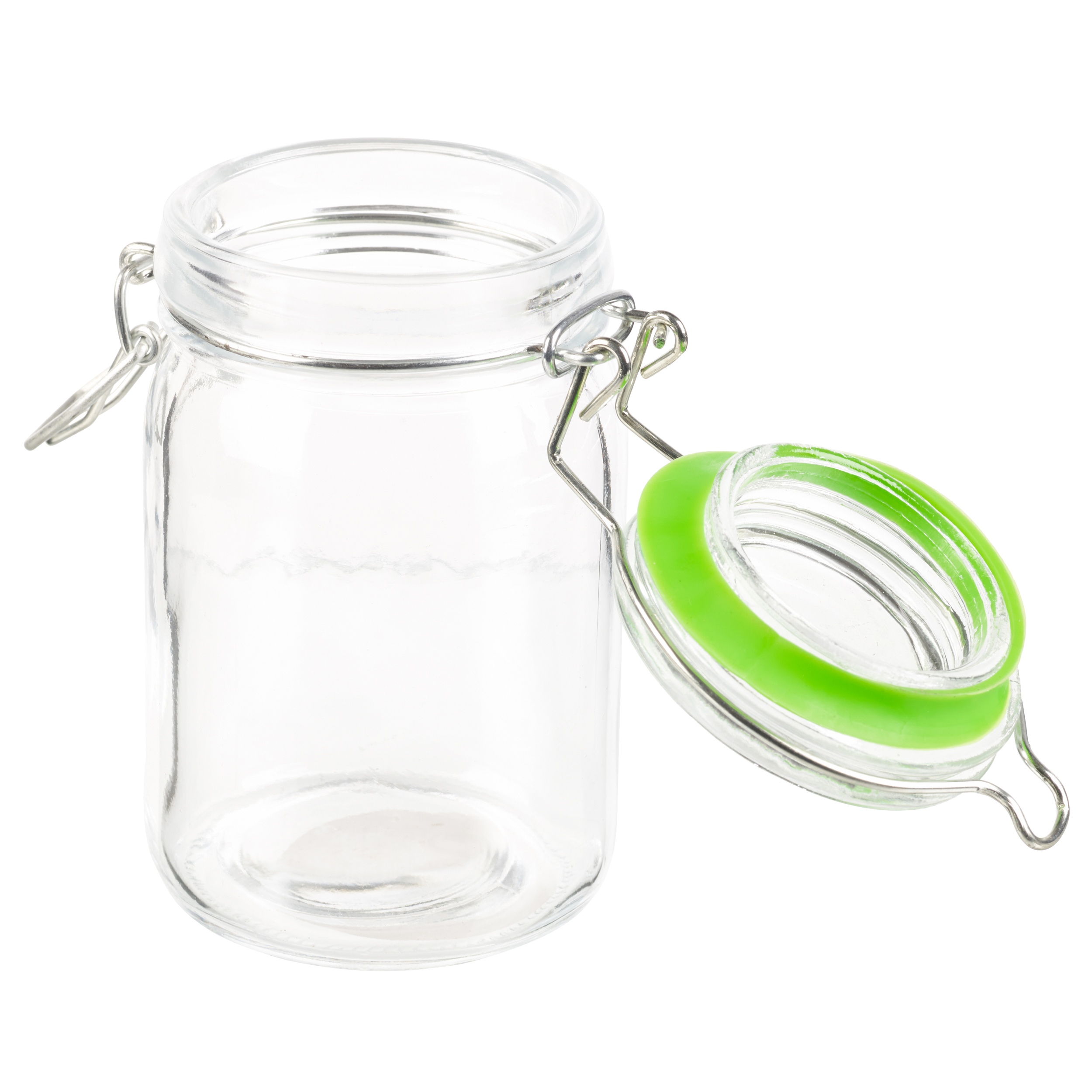 Small Clamp Lid Seal Storage Jam Jar Preserve Container Clipseal