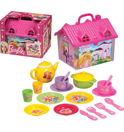 Barbie Tea Set In House 