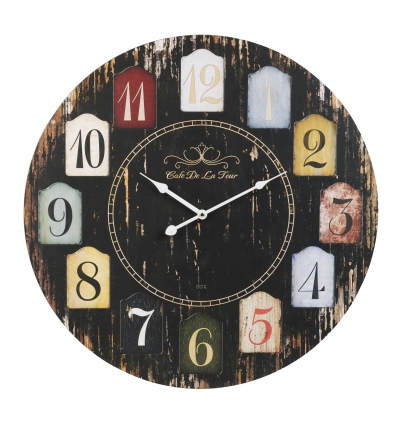 60cm Round Shabby Wall Clock Number Design [188916]