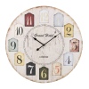 60cm Round Shabby Wall Clock Number Design [188916]