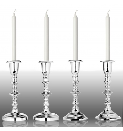 2pc Candle Holder Aluminium [391780]