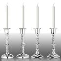 2pc Candle Holder Aluminium [391780]