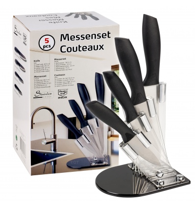 Knife Set & Stand 5pc [534367]