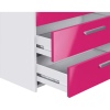 Sywell Pink Gloss & White 5 Draw Chest [615/8217]