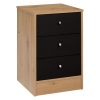 Malibu 3 Drw Chest MK2 Pine/Black [146/6935]