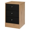 Malibu 3 Drw Chest MK2 Pine/Black [146/6935]