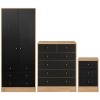 Malibu Furniture Set: Wardrobe, 4+2 Chest & Bedside Table