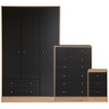 Malibu Furniture Set: Wardrobe, 4+2 Chest & Bedside Table