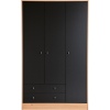 Malibu Furniture Set: Wardrobe, 4+2 Chest & Bedside Table