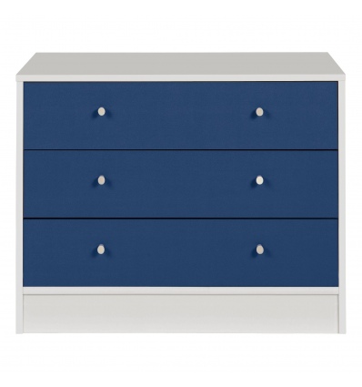 Malibu 3 Drw Chest White/Blue [159/9936]
