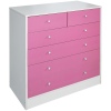 Malibu 4+2 Chest White/Pink [191/7013]