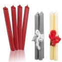 Set of 4 Christmas Dinner Candles [529240]