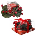 Gift Boxed Christmas Wreath Candle [904016]