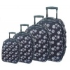 Set of 4 Designer Suitcases - Pink