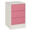 Malibu 3 Drw Chest White/Pink [171/8339]