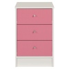 Malibu 3 Drw Chest White/Pink [171/8339]