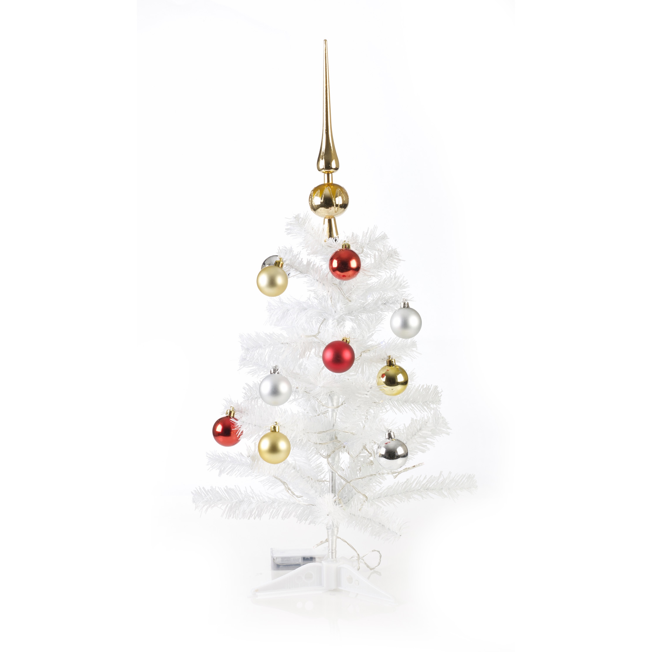 Artificial Indoor Christmas  Tree With LED Lights Baubles 