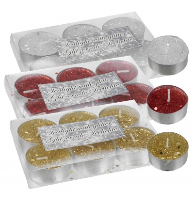 Tealight Glitter 6pc [534978]