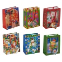 Set Of 6 Christmas Gift Bags (Small)