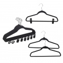 12 x Flocked Non-Slip Space Saving Clothes Hangers