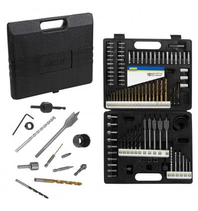 Kinzo Drill Set 101pc Titanium [545516]